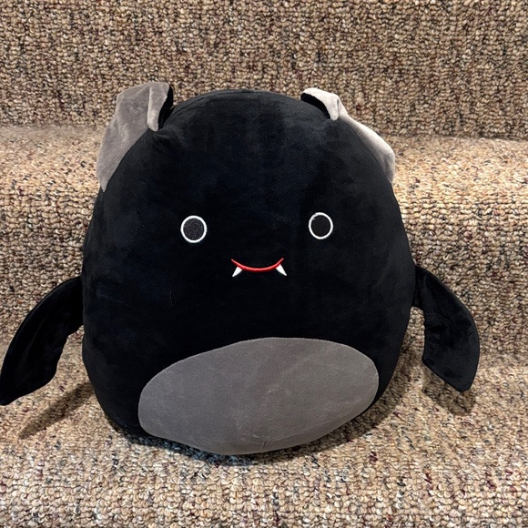 Squishmallow Black and Gray Plush Bat Toy - Picture 1 of 1